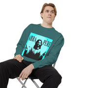 Retro Garment-Dyed Sweatshirt with 'Abba Père' Design