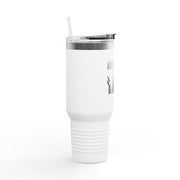 40oz Insulated Travel Mug - Abba Père Christian Graphic, Elegant Design