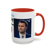 Charlie Kirk* Accent Coffee Mug with I'm With Him Design