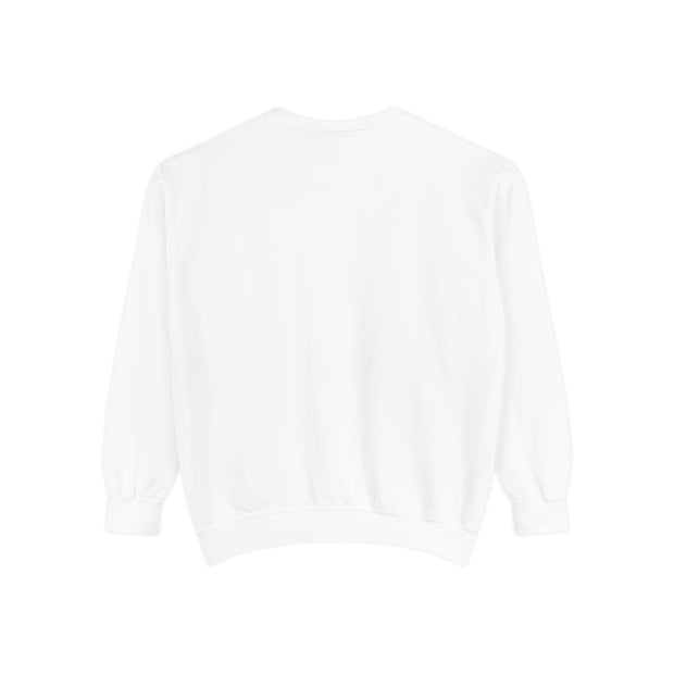 Retro Garment-Dyed Sweatshirt with 'Abba Père' Design
