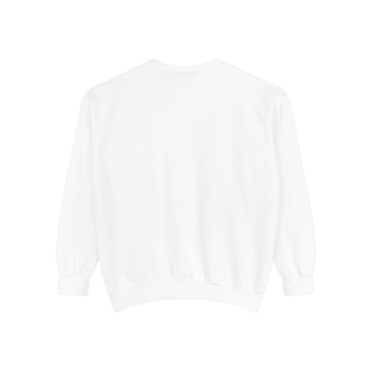 Retro Garment-Dyed Sweatshirt with 'Abba Père' Design