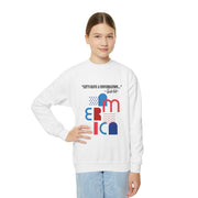 Charlie Kirk- Let's have a conversation-Youth Crewneck Sweatshirt