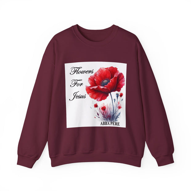 Cozy Faith-Inspired Floral Sweatshirt