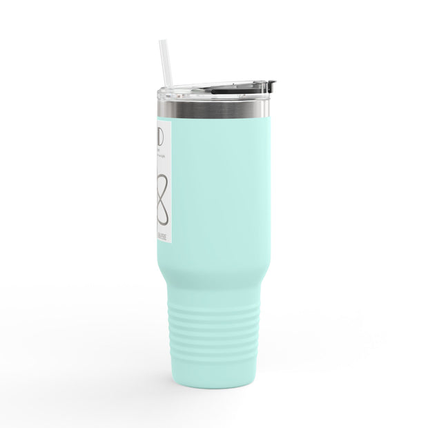 Travel Mug - Lefties, Atom Inspired Graphic, Christian, Abba Père
