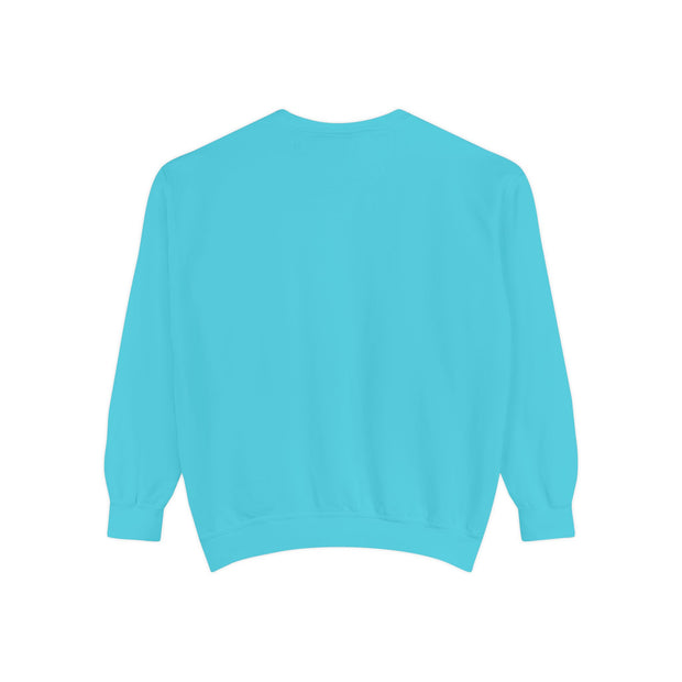 Retro Garment-Dyed Sweatshirt with 'Abba Père' Design