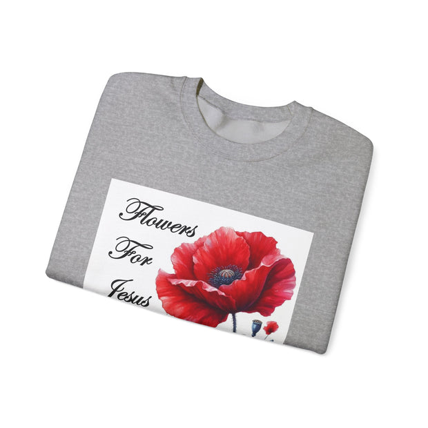 Cozy Faith-Inspired Floral Sweatshirt