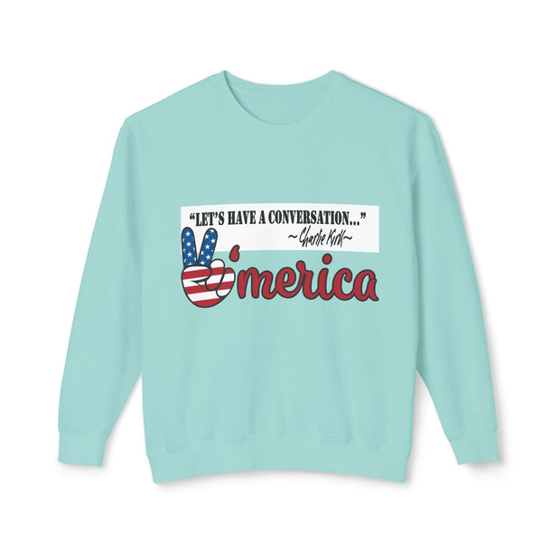Charlie Kirk-Lightweight unisex Crewneck Sweatshirt