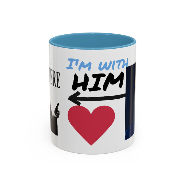 Charlie Kirk* Accent Coffee Mug with I'm With Him Design