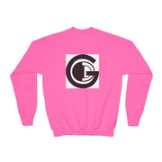 Back to school,Youth Crewneck Sweatshirt with 'ABBA PÈRE' and GOD Design
