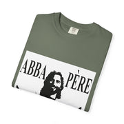 Unisex Garment-Dyed T-shirt with Abba Père Atom Inspired Graphic