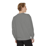 Retro Garment-Dyed Sweatshirt with 'Abba Père' Design