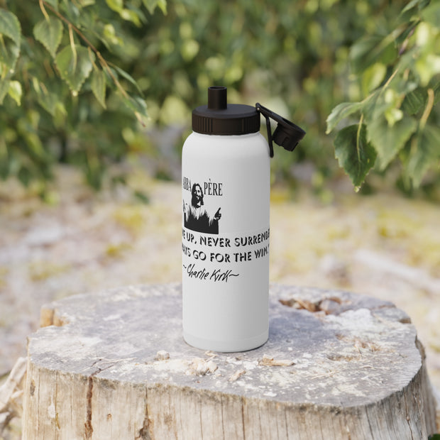 Charlie Kirk-Inspirational Stainless Steel Water Bottle