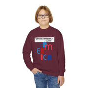 Charlie Kirk- Let's have a conversation-Youth Crewneck Sweatshirt