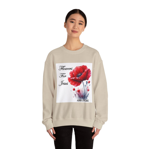 Cozy Faith-Inspired Floral Sweatshirt