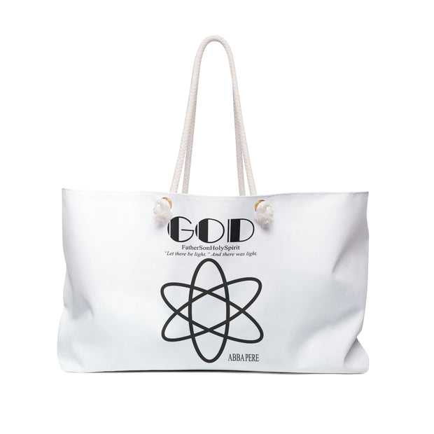 Tote Bag - Atom Inspired Graphic Christian Abba Pere Elegant Design