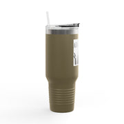 40oz Insulated Travel Mug - Abba Père Christian Graphic, Elegant Design