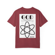 Unisex Garment-Dyed T-shirt with Abba Père Atom Inspired Graphic