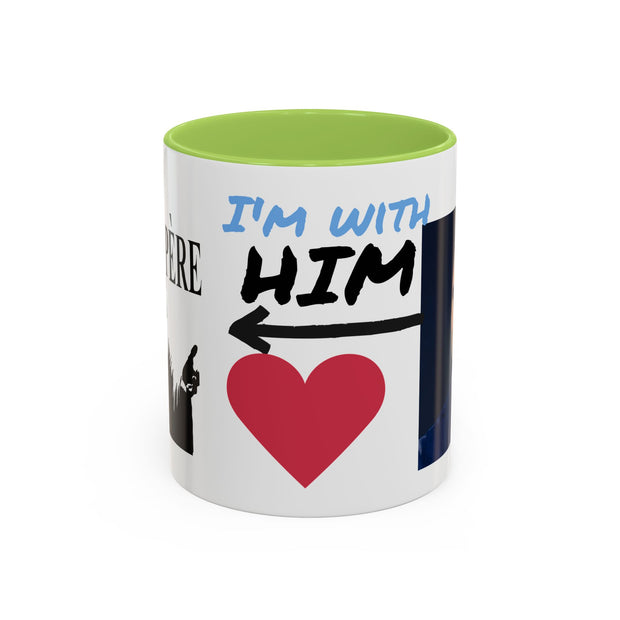 Charlie Kirk* Accent Coffee Mug with I'm With Him Design
