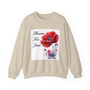 Cozy Faith-Inspired Floral Sweatshirt