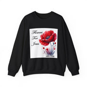 Cozy Faith-Inspired Floral Sweatshirt