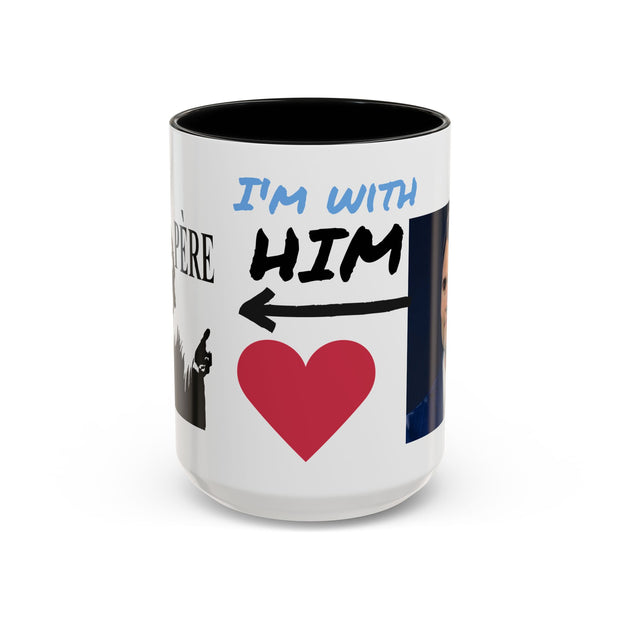 Charlie Kirk* Accent Coffee Mug with I'm With Him Design