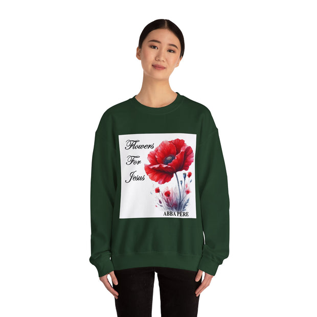 Cozy Faith-Inspired Floral Sweatshirt