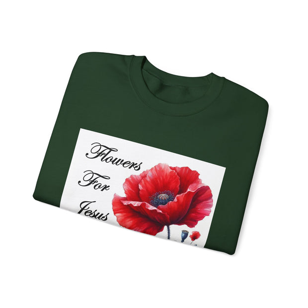 Cozy Faith-Inspired Floral Sweatshirt