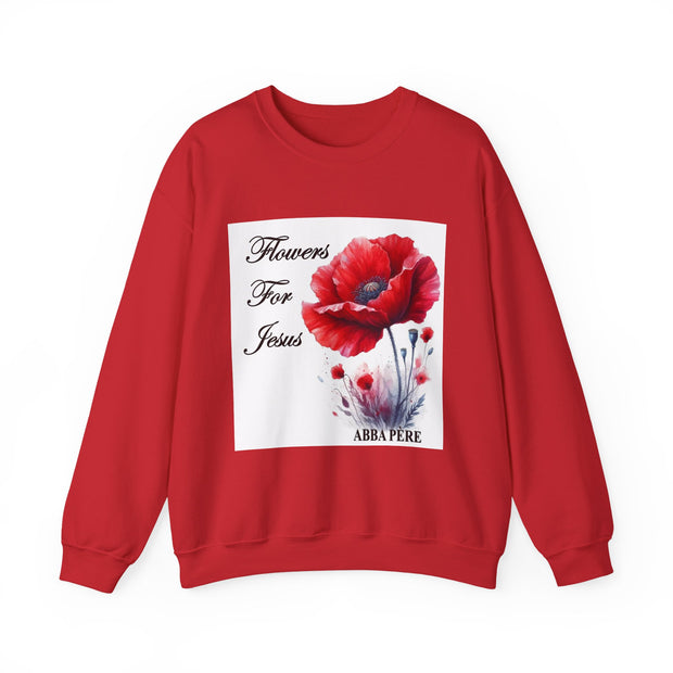 Cozy Faith-Inspired Floral Sweatshirt
