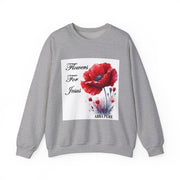 Cozy Faith-Inspired Floral Sweatshirt