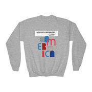 Charlie Kirk- Let's have a conversation-Youth Crewneck Sweatshirt