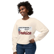 Charlie Kirk-Lightweight unisex Crewneck Sweatshirt
