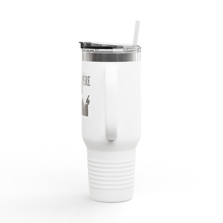 40oz Insulated Travel Mug - Abba Père Christian Graphic, Elegant Design