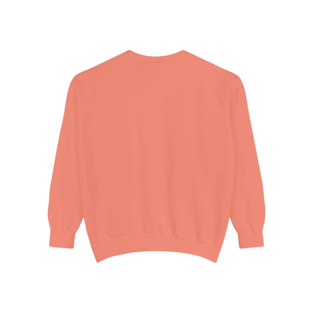 Retro Garment-Dyed Sweatshirt with 'Abba Père' Design
