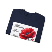 Cozy Faith-Inspired Floral Sweatshirt