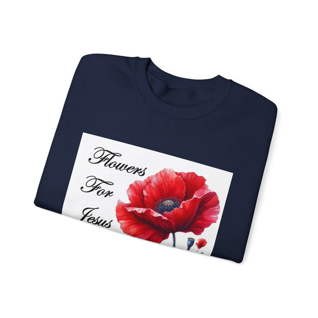Cozy Faith-Inspired Floral Sweatshirt