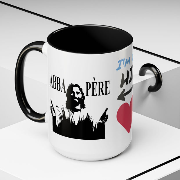Charlie Kirk* Accent Coffee Mug with I'm With Him Design