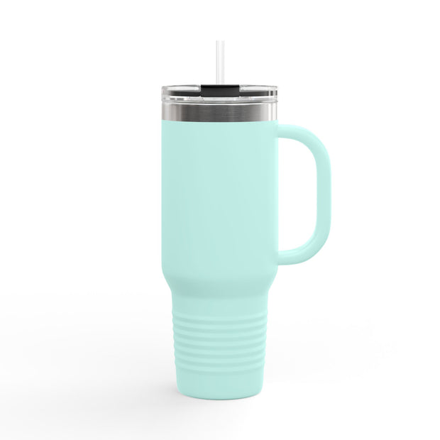 Travel Mug - Lefties, Atom Inspired Graphic, Christian, Abba Père