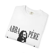 Unisex Garment-Dyed T-shirt with Abba Père Atom Inspired Graphic
