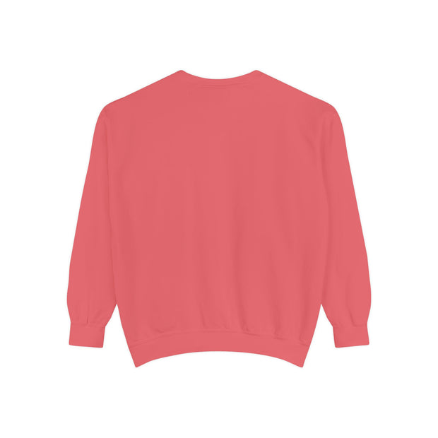 Retro Garment-Dyed Sweatshirt with 'Abba Père' Design