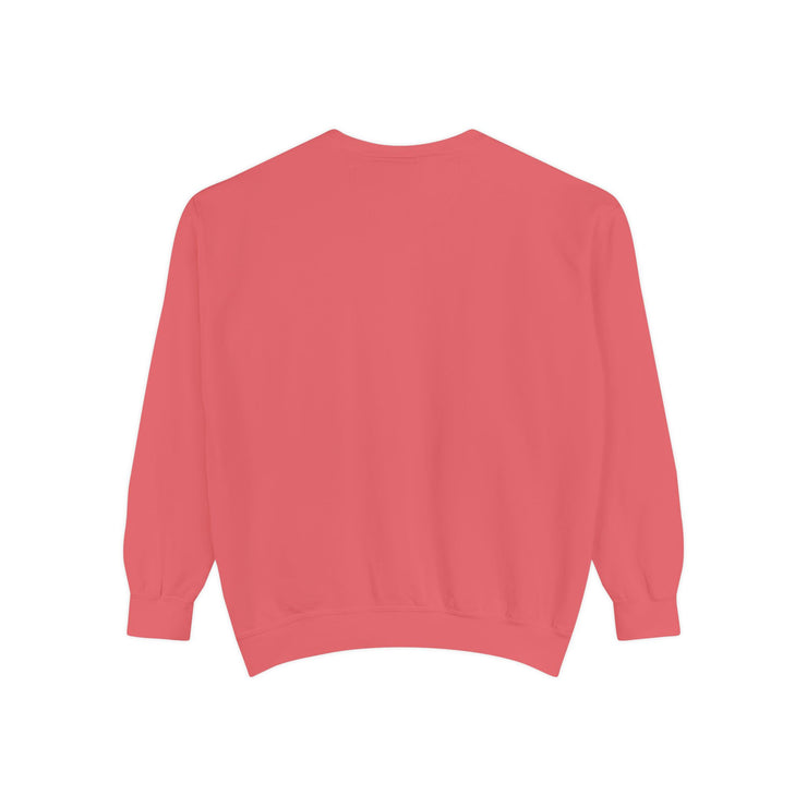 Retro Garment-Dyed Sweatshirt with 'Abba Père' Design