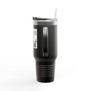 40oz Insulated Travel Mug - Abba Père Christian Graphic, Elegant Design