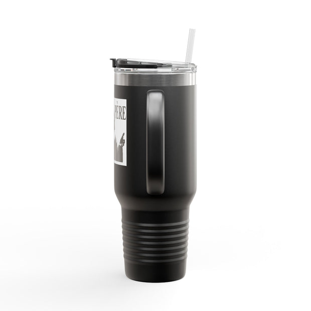40oz Insulated Travel Mug - Abba Père Christian Graphic, Elegant Design