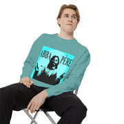 Retro Garment-Dyed Sweatshirt with 'Abba Père' Design