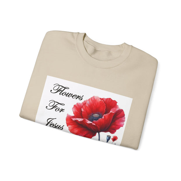 Cozy Faith-Inspired Floral Sweatshirt