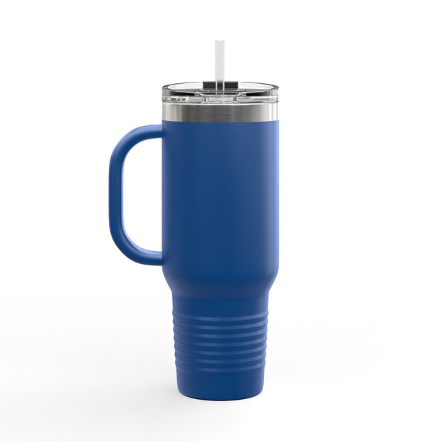 40oz Insulated Travel Mug - Abba Père Christian Graphic, Elegant Design
