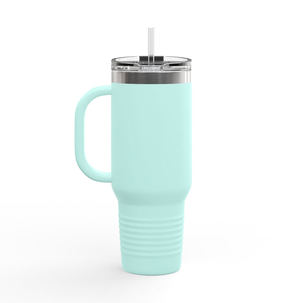 40oz Insulated Travel Mug - Abba Père Christian Graphic, Elegant Design