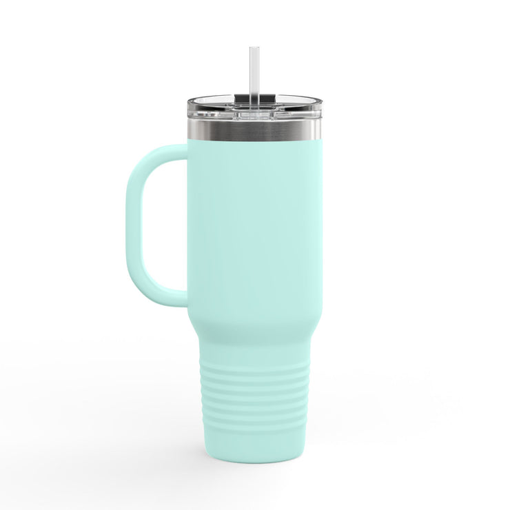 40oz Insulated Travel Mug - Abba Père Christian Graphic, Elegant Design