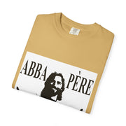 Unisex Garment-Dyed T-shirt with Abba Père Atom Inspired Graphic