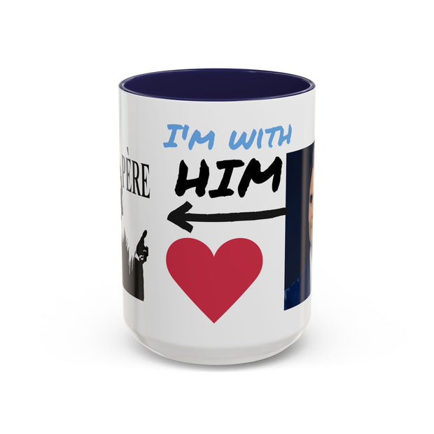 Charlie Kirk* Accent Coffee Mug with I'm With Him Design
