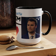 Charlie Kirk* Accent Coffee Mug with I'm With Him Design